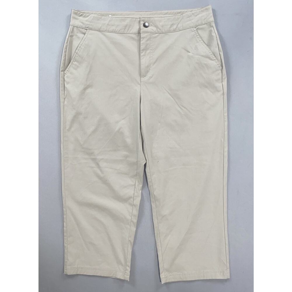 Columbia Relaxed Crop Flap Pocket Stretch Nylon Hiking Pants. Women's 12, EUC!